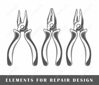 وکتور انبر دست لایه باز تک رنگ MV005120