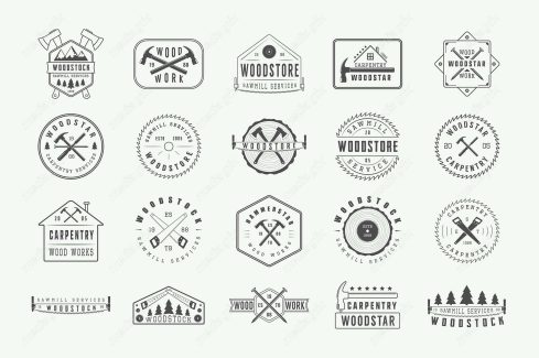 وکتور طرح لوگوی نجاری MV005127