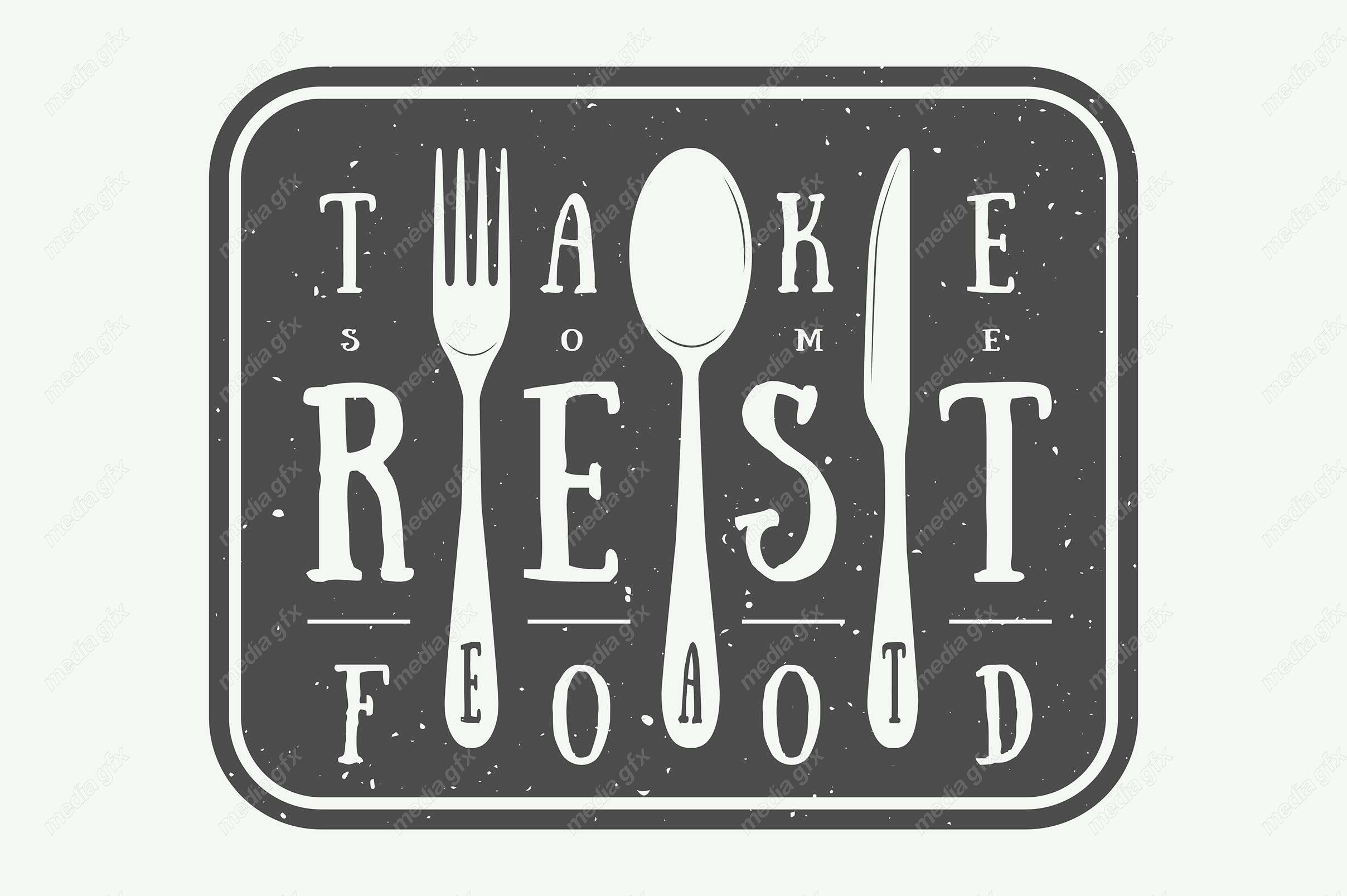 وکتور طرح لوگوی رستوران و آشپزخانه MV005133