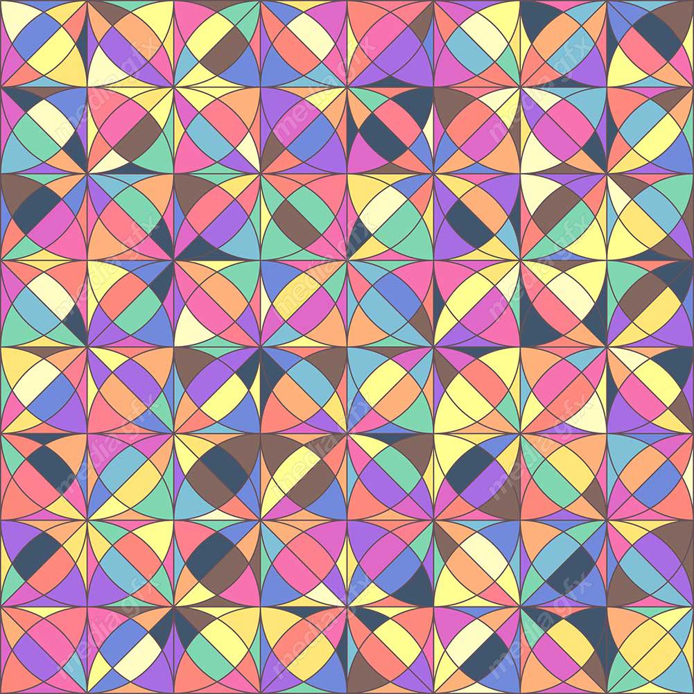 دانلود رایگان وکتور پترن الگوها و اشکال هندسی با رنگها MV005201