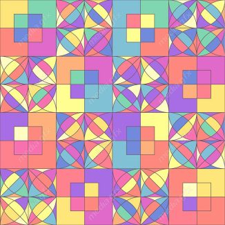 دانلود رایگان وکتور پترن الگوها و اشکال هندسی با رنگها MV005228