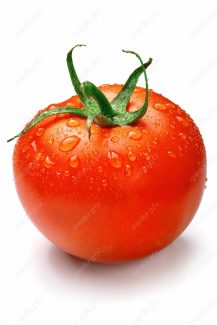 عکس با کیفیت گوجه فرنگی پس زمینه سفید MJ005349