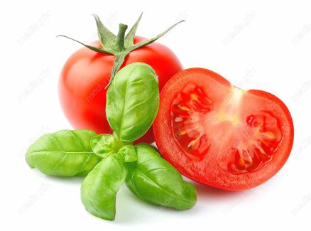 عکس با کیفیت گوجه فرنگی پس زمینه سفید MJ005371