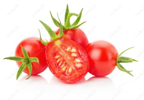 عکس با کیفیت گوجه فرنگی پس زمینه سفید MJ005384
