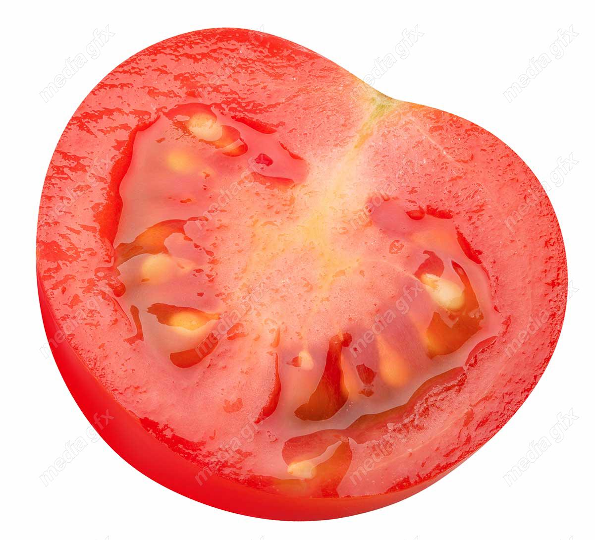 عکس با کیفیت گوجه فرنگی پس زمینه سفید MJ005388