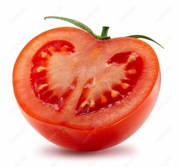 عکس با کیفیت گوجه فرنگی پس زمینه سفید MJ005389