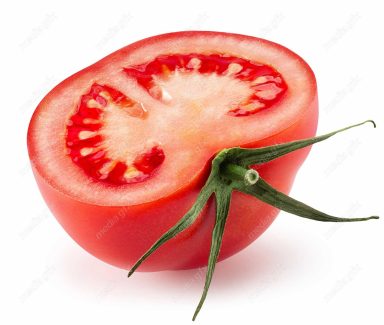 عکس با کیفیت گوجه فرنگی پس زمینه سفید MJ005392