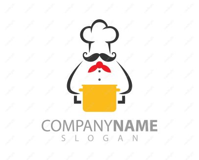 وکتور لوگوی آشپزی غذا و سرآشپز دانلود رایگان MV005413