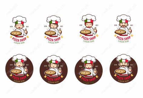 وکتور لوگوی کارتونی آشپزی غذا و شیرینی پزی سرآشپز  MV005434