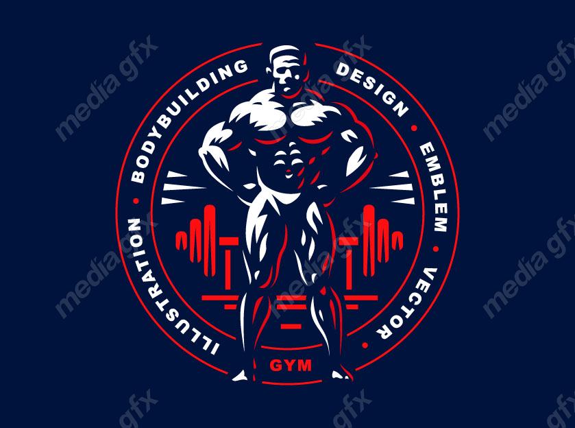 دانلود رایگان وکتور لوگوی باشگاه بدنسازی و تناسب اندام  MV005467