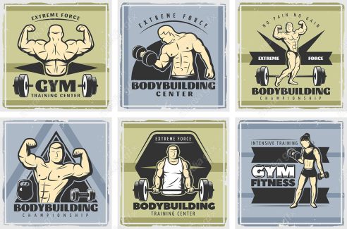 دانلود رایگان وکتور لوگوی باشگاه بدنسازی و تناسب اندام  MV005472