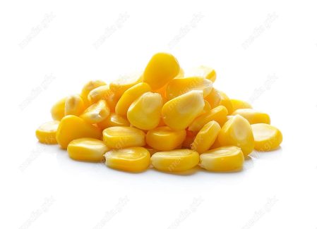 عکس با کیفیت دانه ذرت پس زمینه سفید MJ005712