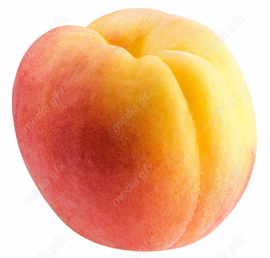 عکس با کیفیت زردآلو جدا شده در پس زمینه سفید MJ005722