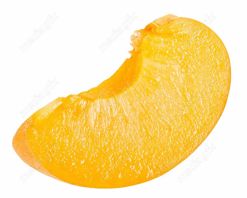 عکس با کیفیت زردآلو جدا شده در پس زمینه سفید MJ005728