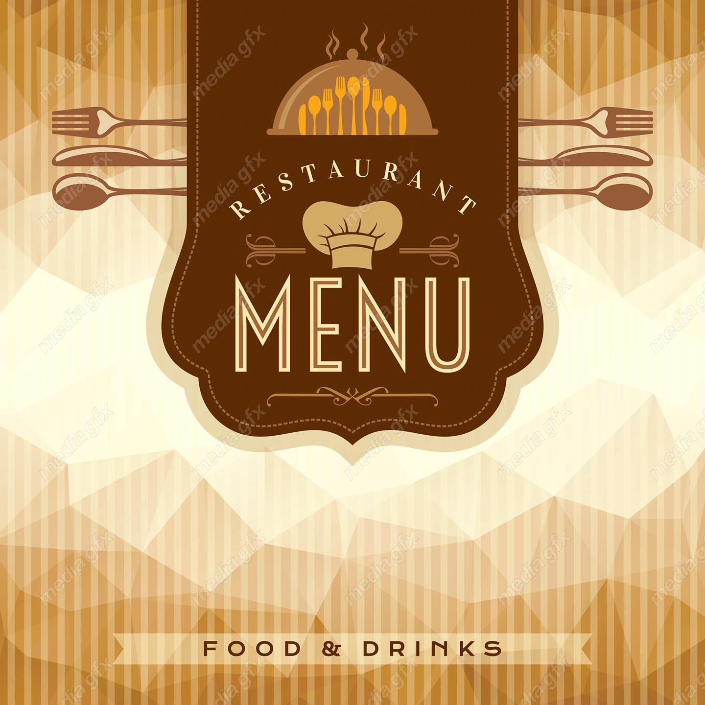 دانلود رایگان وکتور لوگو منو رستوران و سرآشپز MV005788