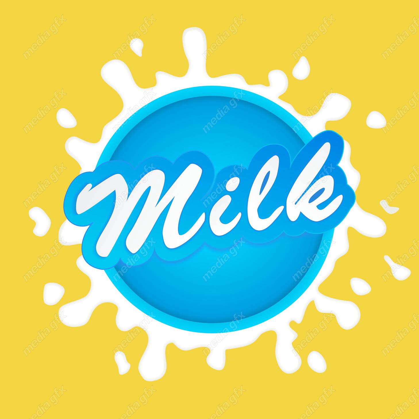 وکتور طرح لوگوی شیر پاستوریزه MV005808