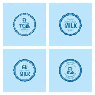 وکتور طرح لوگوی شیر پاستوریزه بسته بندی MV005811