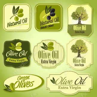 ⁨دانلود رایگان وکتور لیبل زیتون و روغن زیتون ⁩ MV005919