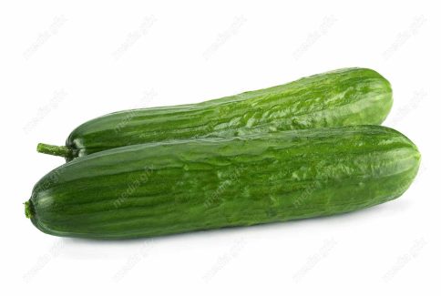 عکس با کیفیت خیار پس زمینه سفید MJ005936