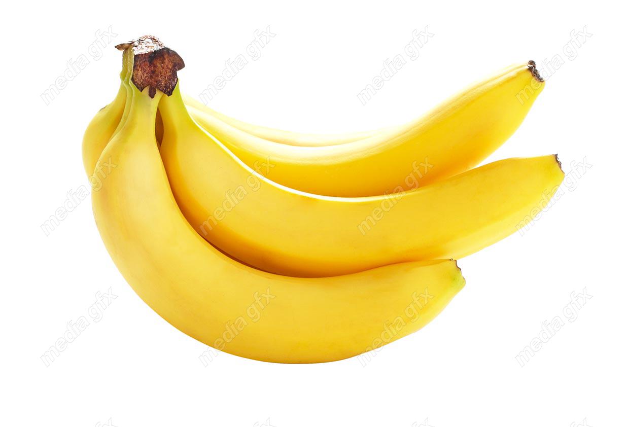 عکس با کیفیت موز پس زمینه سفید MJ006027