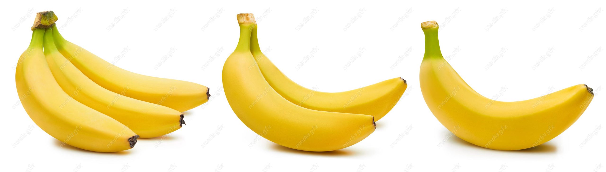 عکس با کیفیت موز پس زمینه سفید MJ006035