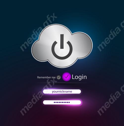 دانلود رایگان وکتور آیکون رایانش ابری MV006122