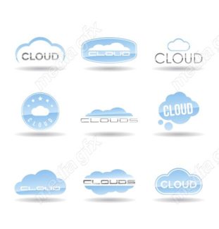 دانلود رایگان وکتور آیکون رایانش ابری MV006123