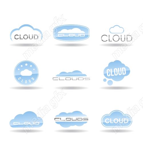 دانلود رایگان وکتور آیکون رایانش ابری MV006123