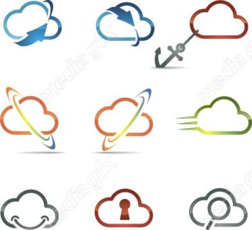 دانلود رایگان وکتور آیکون رایانش ابری MV006127