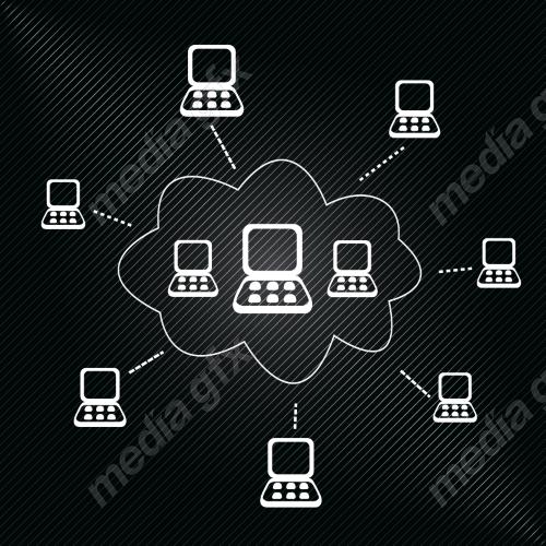 دانلود رایگان وکتور آیکون رایانش ابری MV006129