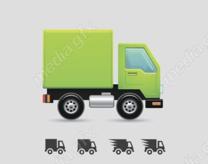 وکتور لوگو تحویل کالا و آیکون لجستیک MV006173