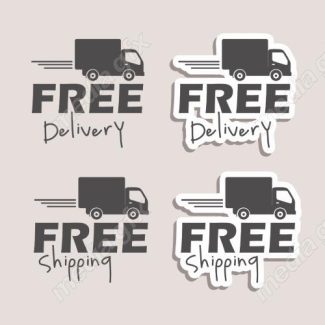 وکتور لوگو تحویل کالا و آیکون لجستیک MV006174