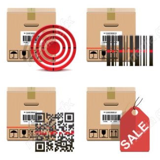 دانلود رایگان وکتور آیکون بسته بندی بارگیری و حمل و نقل کالا MV006185