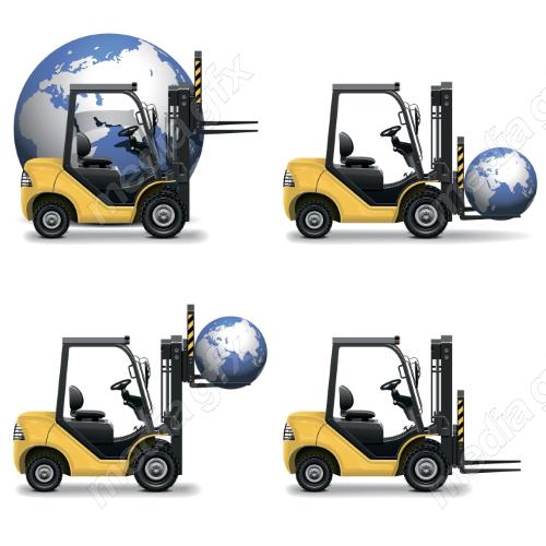 دانلود رایگان وکتور آیکون بسته بندی بارگیری و حمل و نقل کالا MV006186