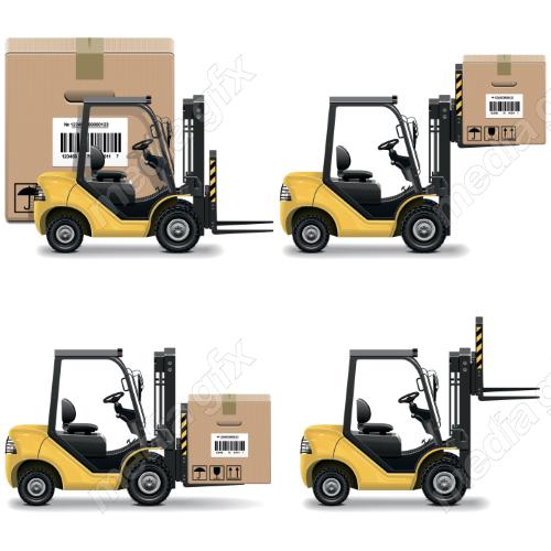 دانلود رایگان وکتور آیکون بسته بندی بارگیری و حمل و نقل کالا MV006187