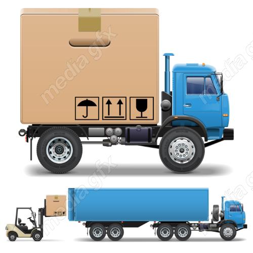 دانلود رایگان وکتور آیکون بسته بندی بارگیری و حمل و نقل کالا MV006200