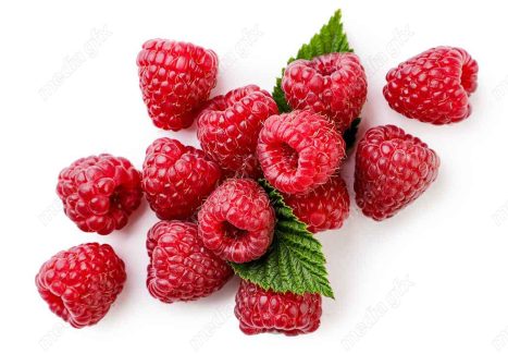 عکس با کیفیت تمشک پس زمینه سفید MJ006235