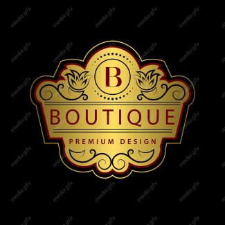 وکتور مونوگرام طلایی MV006408