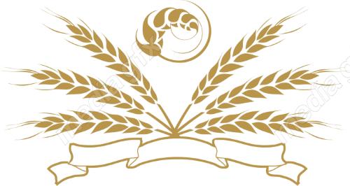 وکتور خوشه گندم طلایی MV006526