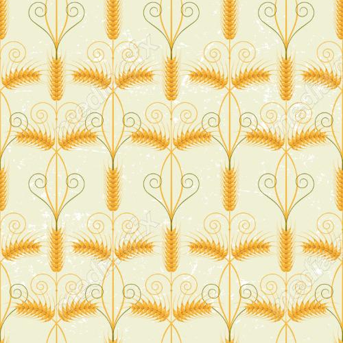 وکتور خوشه گندم طلایی MV006536