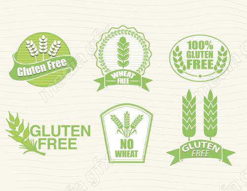 وکتور لوگو خوشه گندم نان و شیرینی MV006577