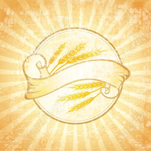 وکتور لوگو خوشه گندم نان و شیرینی MV006578