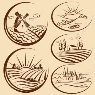 وکتور لوگو خوشه گندم نان و شیرینی MV006581