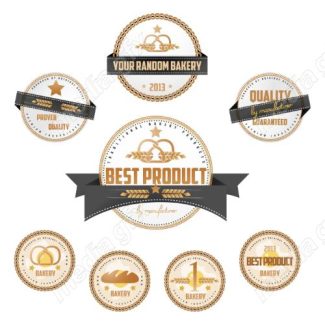 وکتور لوگو خوشه گندم نان و شیرینی MV006588