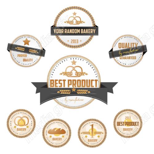 وکتور لوگو خوشه گندم نان و شیرینی MV006588