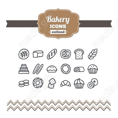 وکتور لوگو خوشه گندم نان و شیرینی MV006590