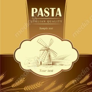 وکتور لوگو خوشه گندم نان و شیرینی MV006595