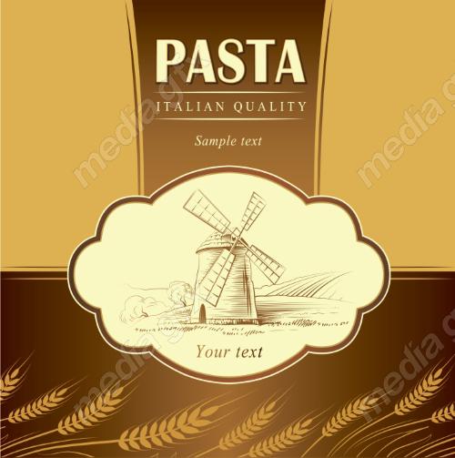 وکتور لوگو خوشه گندم نان و شیرینی MV006595