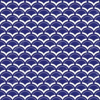 وکتور پترن آبی رنگ با طرح های هندسی متنوع MV006606