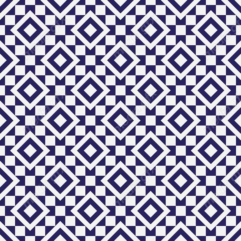 وکتور پترن آبی رنگ با طرح های هندسی متنوع MV006609